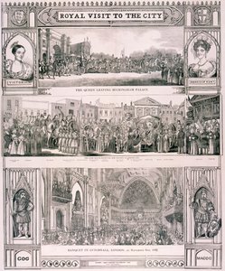Visita de la Reina Victoria a la Ciudad de Londres, 1837