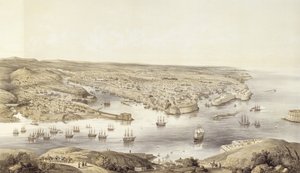Sebastopol en todo su esplendor, 1848, grabado por Day und Son, publicado 1857 de Nathaniel Whittock