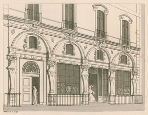 Frente de tienda para Fortnum and Mason, No 182 Piccadilly, Londres de Nathaniel Whittock