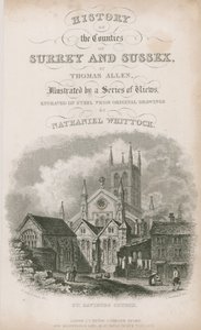 Iglesia de San Salvador, Southwark, Surrey de Nathaniel Whittock
