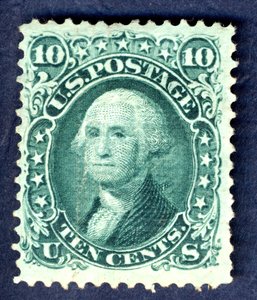 10c Washington E Grill único, 1867