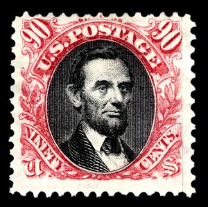 90c Abraham Lincoln reemisión única