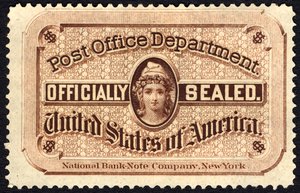 Sello de la oficina de correos, 1877
