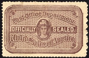 Sello de la oficina de correos, 1889