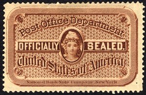 Sello de la oficina de correos, c. 1879