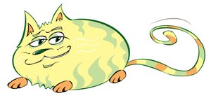 Gato Curvo - caricatura de Neale Osborne