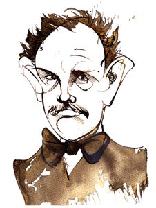 Richard Strauss, compositor y director alemán (1864-1949); caricatura