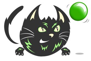 Zap Cat - caricatura de Neale Osborne
