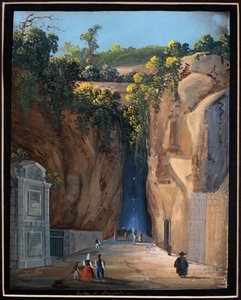 Cueva en Pozzuoli de Neapolitan School