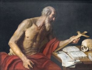 La penitencia de San Jerónimo de Neapolitan School