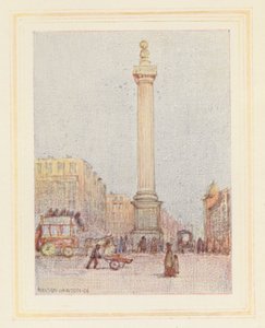 El Monumento (litografía en color) de Nelson Dawson