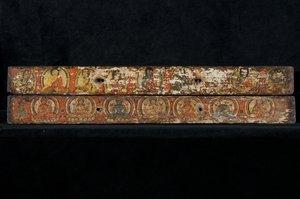 Par de cubiertas de manuscrito de Nepalese School