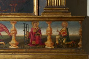(detalle) de la Coronación de la Virgen