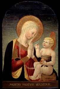 Madonna y el Niño con Granada, siglo XV de Neri di Bicci