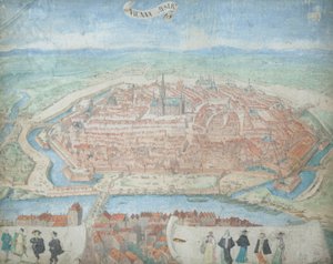 Viena a vista de pájaro de Leopold Blonder