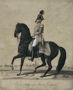 Guardavidas de Arcièren a caballo