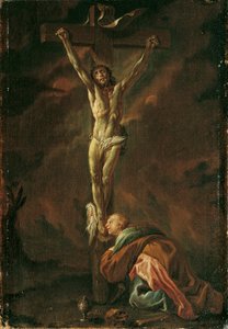 Cristo en la cruz con María Magdalena