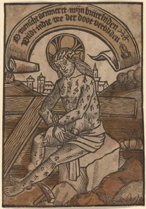 Cristo como el Hombre de Dolores de Netherlandish 15th Century