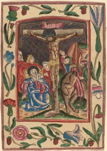 La Crucifixión de Netherlandish 15th Century