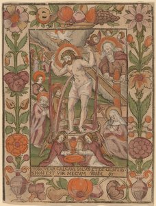 Cristo en el Lagar de Netherlandish 16th Century