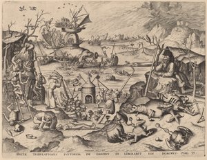 La tentación de San Antonio de Netherlandish 16th Century after Hieronymus Bosch, Hieronymus Cock