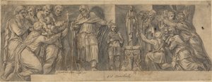 Escena de la historia antigua de Netherlandish 16th Century after Polidoro da Caravaggio