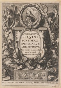 Página de título para Apostolicarvm PII Qvinti Pont. Max... de Netherlandish 17th Century after Sir Peter Paul Rubens