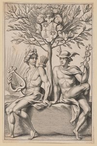 Página de título para Philomathi Musae Juveniles de Netherlandish 17th Century after Sir Peter Paul Rubens