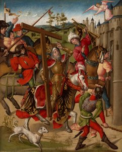 El emperador Heraclio negado la entrada a Jerusalén de Netherlandish School