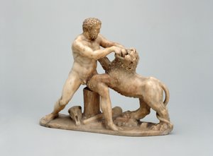 Hércules luchando contra el León de Nemea de Netherlandish School