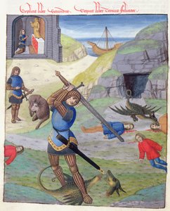 Cadmo, de Metamorfosis 10 de Ovidio, 1497 de Netherlandish School