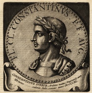 Retrato del emperador romano Constantino II de Netherlandish School
