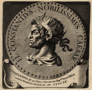Retrato del emperador romano Constancio II de Netherlandish School