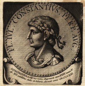 Retrato del emperador romano Constancio II de Netherlandish School