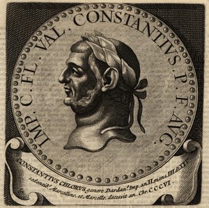 Retrato del emperador romano Constancio I de Netherlandish School