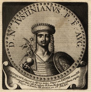 Retrato del Emperador Romano Justiniano I de Netherlandish School