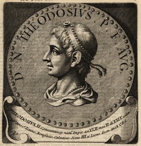 Retrato del Emperador Romano Teodosio II de Netherlandish School