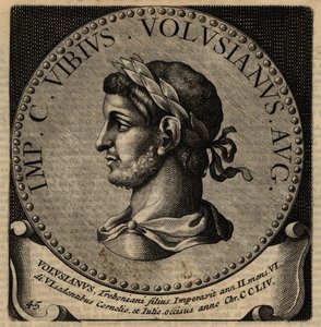 Retrato del emperador romano Volusiano de Netherlandish School