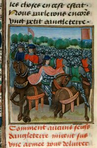 Royal 18 E.II fol.411v Rebelión contra Enrique IV (1367-1413) del Libro IV de 