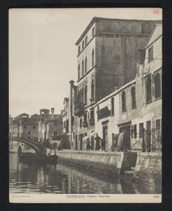 Exterior de la casa de Tintoretto en Venecia Venecia - Palazzo Tintoretto (título sobre objeto) de Neue Photographische Gesellschaft
