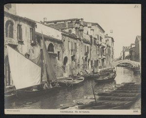 Vista del Rio del Camello en Venecia Venecia - Rio del Camello (título sobre objeto) de Neue Photographische Gesellschaft