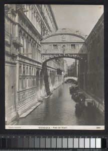 Puente de los Suspiros te Venetië Venecia - Puente de los Suspiros (título sobre objeto)