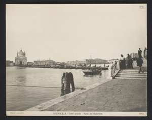 Puente de pontones sobre el Gran Canal de Venecia durante la Festa del Redentore Venecia - Gran Canal - Ponte del Redentore (título sobre objeto)
