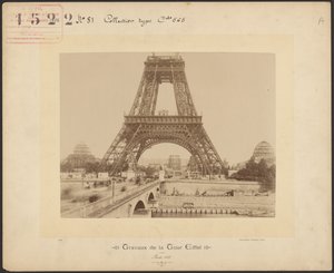 Obras de la Torre Eiffel de Neurdein freres