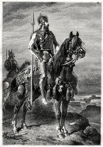 Jinete galo, siglo XIX de Neuville