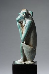 Amuleto de un mono, Dinastía 18-19, 1540-1186 a.C.