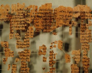 Fragmentos del Papiro del Rey, o el Canon Real de New Kingdom Egyptian