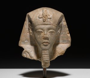 Cabeza de un shabti de Akhensten