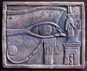 Ojo de Udjat, Imperio Nuevo (c. 1570-1085 a.C.) (relieve) de New Kingdom Egyptian