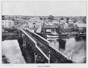 New Plymouth, Nueva Zelanda: Ciudad de Waitara (foto en blanco y negro) de New Zealand Photographer